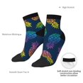 thumbnail image 6 of Pofeuu Abstract Bright Pineapple Fruit Retro Print 30cm Socks, Adult Running Hiking Socks for Youth and Adult, 6 of 7