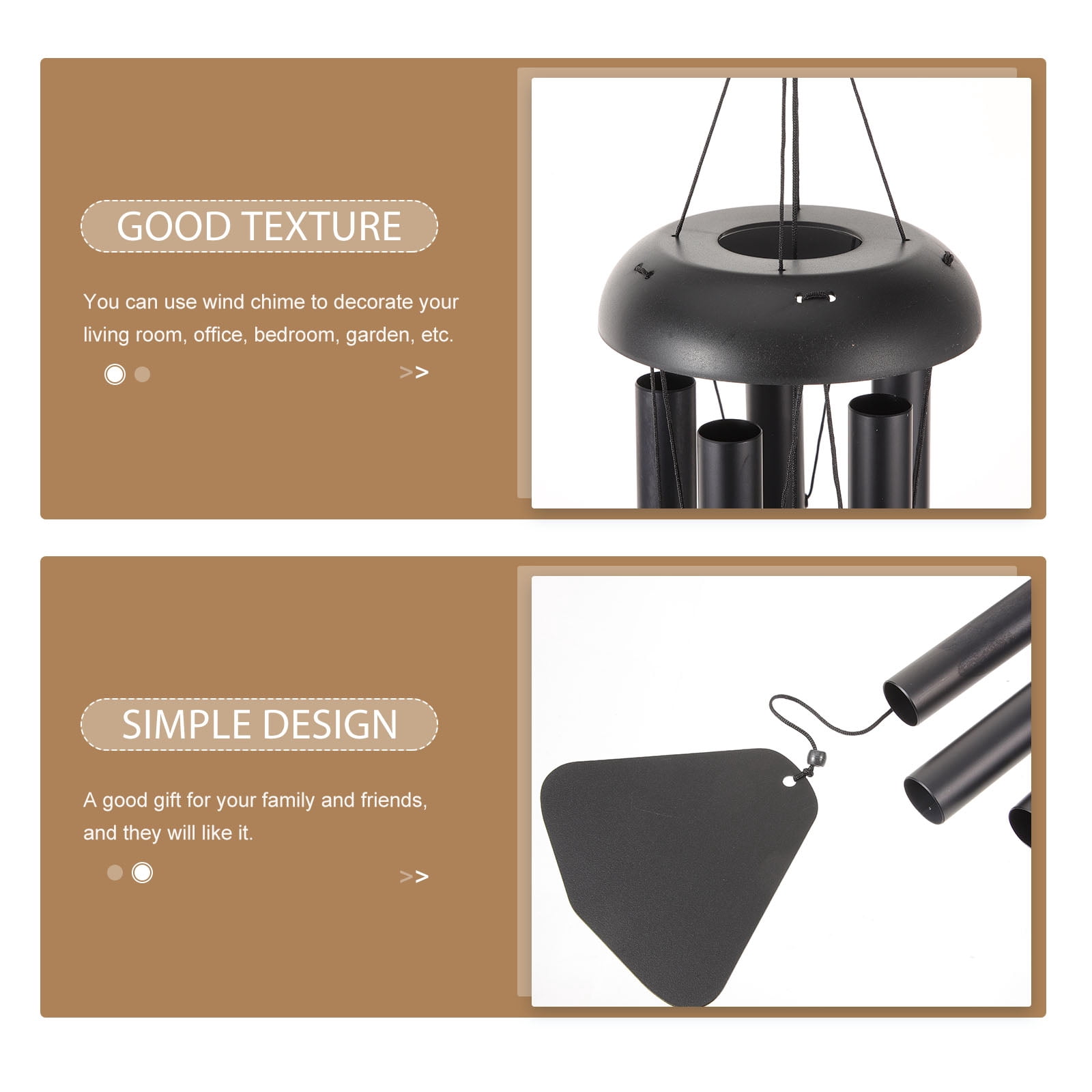 unbranded 1 Set Wind Chime Hanging Wind Bell Garden Hanging Wind Chime Patio Wind Chime Ornament