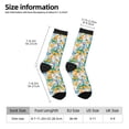 thumbnail image 2 of Fotbe Colorful Fruits Pattern Long Socks for Men & Women – Breathable & Stretchy Compression Socks, Ideal for Running, Travel, and Everyday Wear Size 5-11, 2 of 6