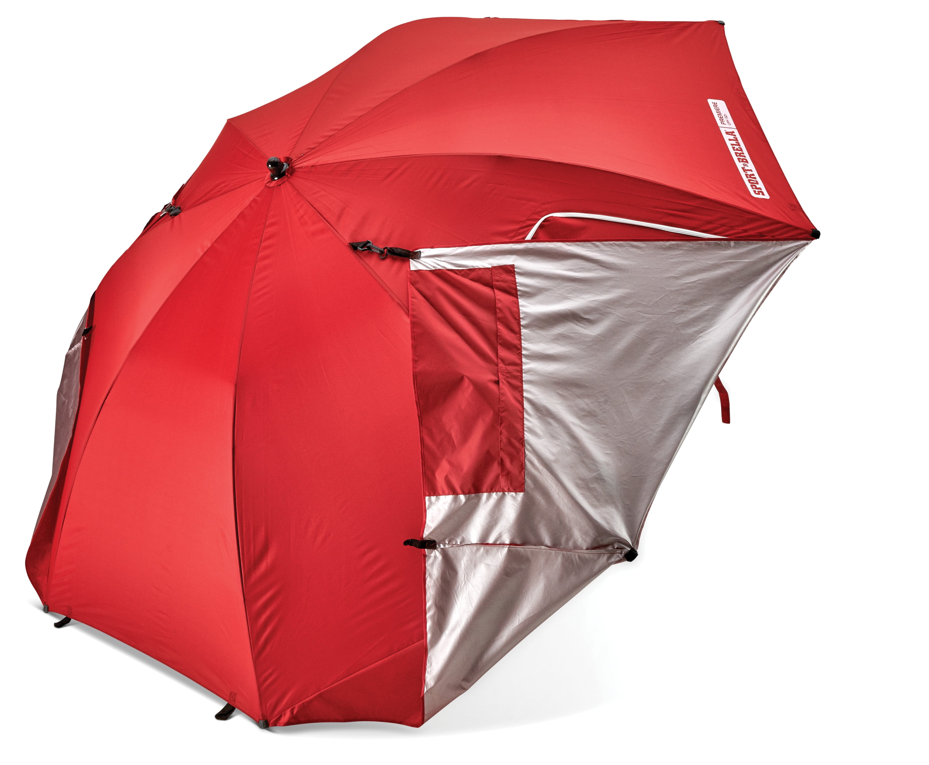 Sport-Brella 4" Red Octagon Beach Umbrella