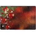 thumbnail image 4 of SKYSONIC Christmas Jingling Bell Non-Slip Area Rug, Winter Snow Floor Carpet Comfort Floor Mats Decor for Indoor Front Porch Living Room Bedroom Kitchen, 36"x24", 4 of 5