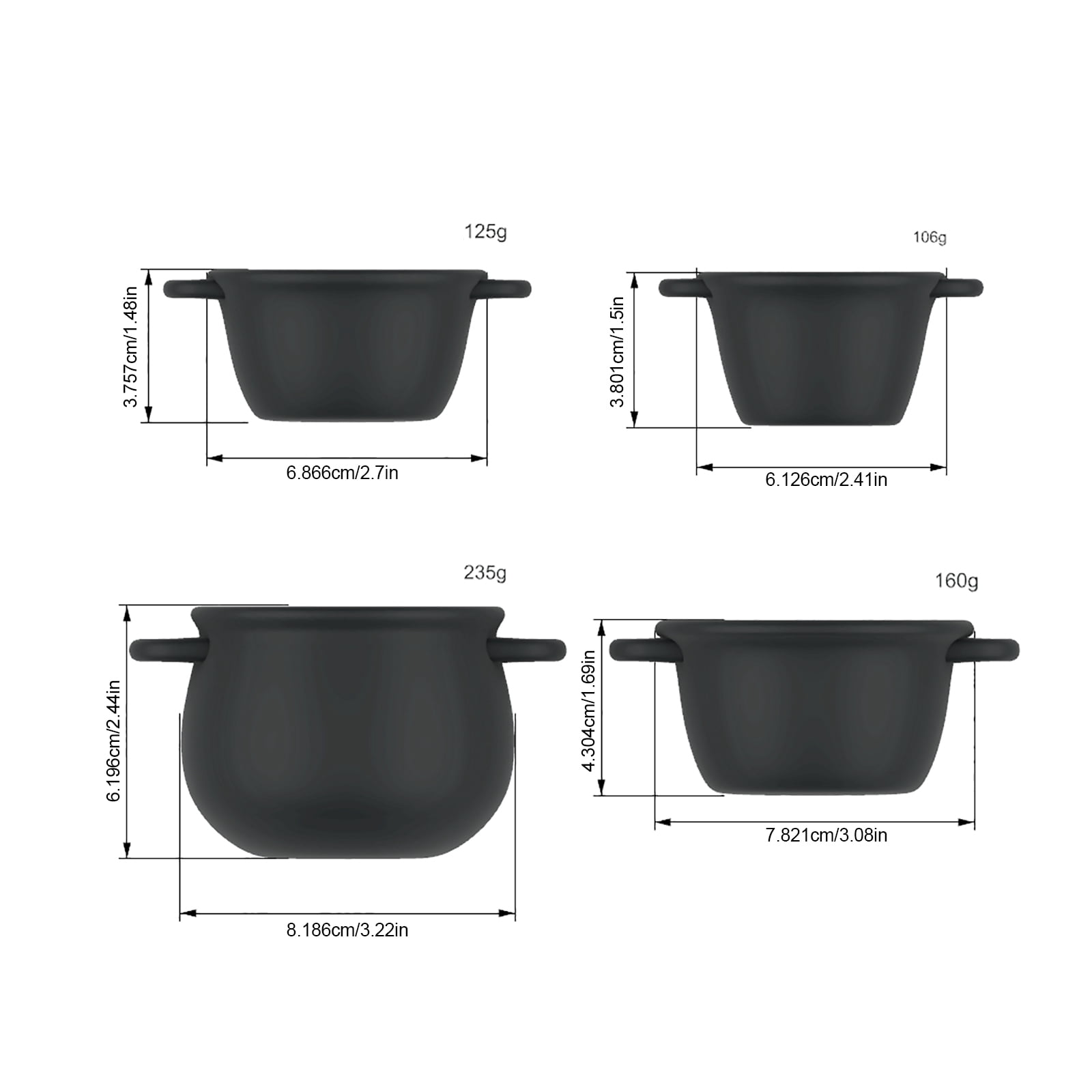 Aura Kitchen Measuring Cup Set Cauldron Measuring Cups Halloween Kitchen Measuring Cup Set 4 Pieces Stackable Nesting Measure With Handle