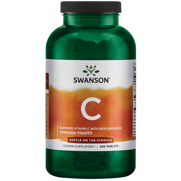 Swanson Buffered Vitamin C with Bioflavonoids 1,000 mg 250 Tablets
