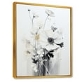 thumbnail image 2 of Designart "Fantasia Of White Wildflowers II" Wildflowers Floater Framed Wall Art Prints, 2 of 5