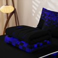 thumbnail image 5 of jejeloiu Purple Pixel Checkered Zipper Twin Comforter Sets with Fitted Sheet and 2 Pillowcases Kids,Modern Geometric Pattern Zipper Bedding Set For Boys,Reversible,4-Piece, 5 of 7