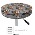 thumbnail image 2 of Goofa Cartoon Tractor Printed Stool Covers Round, Waterproof Round Bar Stool Covers Anti-Slip Round Bar Stool Seat Cover with Elastic Bands Durable -14 inch, 2 of 7