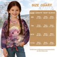 thumbnail image 6 of DISNIMO Axolotl Printed Girls Long Sleeve Shirts Crewneck Loose Tunic Blouse Tops with Tie Hem Comfy Casual Pullover Tops Fall Winter Tee Shirts, 6 of 8
