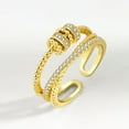 thumbnail image 2 of LOVEVER Anti Anxiety Rings For Women Men Unisex Adjustable Stacking Spinning Worry Ring, 2 of 5