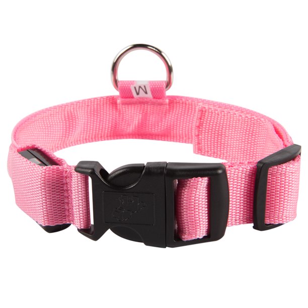 Led Dog Collar Usb Rechargeable Glowing Pet Collar Night Safety Led Light Up With Nylon Webbing Perfect For Medium Large Dogs Pink Walmart Com Led Dog Collar Usb Rechargeable Glowing Pet Collar Night Safety Led Light Up With Nylon Webbing Perfect For Medium Large Dogs Pink Walmart Com