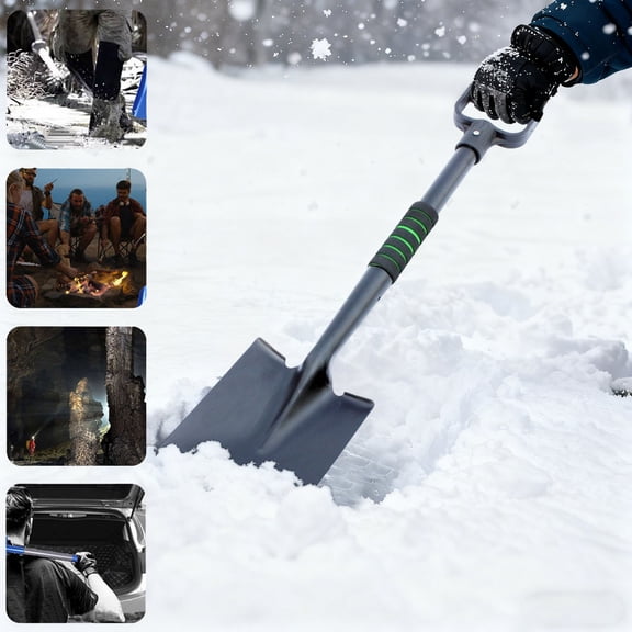 CSSAD Snow Shovel Heavy Duty Engineer Shovel Snow Shovel Multi-function Shovel Lifesaving Shovel Camping Shovel Shovel Outdoor Supplies