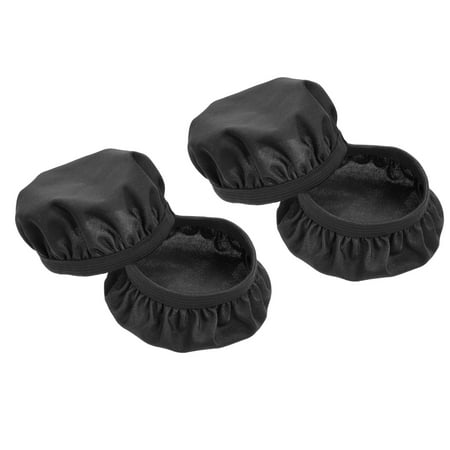 

Uxcell 3.54-4.33 Inch Earphones Flexible Fabric Covers Black Washable Headphone Covers 2 Pairs
