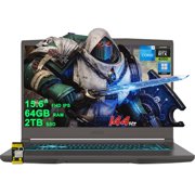 MSI Thin 15 Gaming Laptop 15.6" FHD IPS 144Hz Intel Octa-core i5-13420H (> i7-11800H) 64GB RAM 2TB SSD GeForce RTX 4050 Backlit USB-C Win11Pro w/ICP Hub