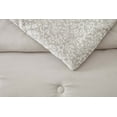 Better Homes & Gardens 3piece Beige Chenille Jacquard Comforter Set, King