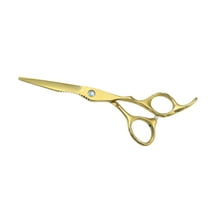 Unique Bargains Hair Cutting Scissors 6.5" Barber Scissors Hair Cutting Shear Gold Tone