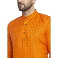 thumbnail image 4 of Maple Clothing Robe Décontractée Indienne pour Hommes en Coton Kurta Pyjama (Orange, TG), 4 of 6