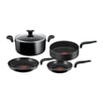 thumbnail image 1 of BATERIA DE COCINA T-FAL 390900 5 PIEZAS ALUMINIO ANTIADHERENTE NEGRO negro 1 T-fal 0390900, 1 of 3