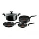 thumbnail image 1 of BATERIA DE COCINA T-FAL 390900 5 PIEZAS ALUMINIO ANTIADHERENTE NEGRO negro 1 T-fal 0390900, 1 of 3