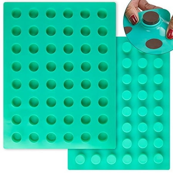 OCreme Mini Ice Cylinder Silicone Mold for Chocolate Truffles, Ganache, Jelly, Pralines, and Caramels