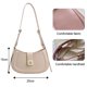 thumbnail image 2 of Nuevo bolso bandolera nicho francés con diseño de explosiones para mujer, bolso pequeño de PU blanco, 2 of 5