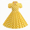 thumbnail image 1 of gdxvjhbj Robe pour Filles Robe Corset à Bretelles Spaghetti pour Fille Robe Plissée Trapèze Ajustée et Évasée Camisole Taille 8-9 (Jaune, 8-9 Ans), 1 of 9