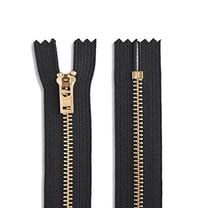 24 inch Metal Zipper Black 24” Brass Metal Heavy Duty Zippers Separating Sewing Zipper Craft Zippers