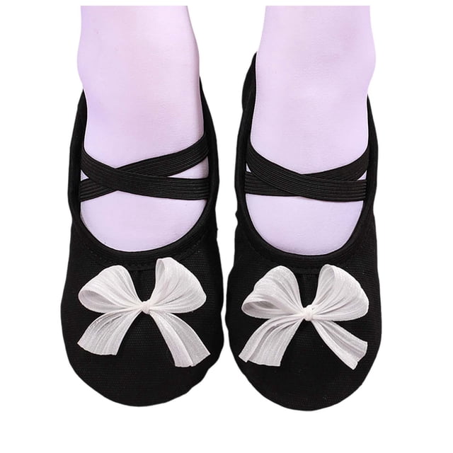 Chaussures de Danse Nœud Nœud Nœud pour Filles - Semelle Souple, Exercice, Décontracté/mode