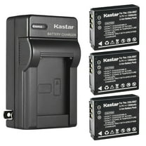 Kastar 3-Pack Battery and AC Wall Charger Replacement For Panasonic Lumix DMC-TZ1, Lumix DMC-TZ1A, Lumix DMC-TZ1BK, Lumix DMC-TZ1BS, Lumix DMC-TZ1EF, Lumix DMC-TZ1EG, Lumix DMC-TZ1GK, Lumix DMC-TZ1K