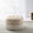 Beige, variant on Large Ottomans, Yolanda 24" Round Upholstered Accent Ottoman, Almond White Chenille, White Ottomans With Storage,Chenille Fabric Ottomans, Furniture Primary Living Space Ottomans