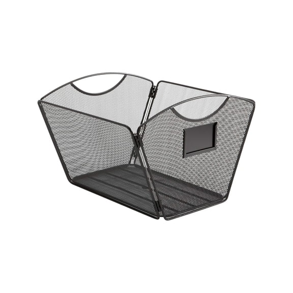 Safco Ony Mesh Desktop Tub File Letter Size in Black