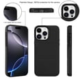 thumbnail image 4 of Compatible with iPhone 16 Pro Case, with PU Leather Credit Card Holder Magnetic Back Stand Rugged Slot Mobile Flip Purse Phone Cover for iPhone 16 Pro Women Men - Black, 4 of 7