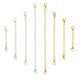 thumbnail image 1 of 8 eslabones de cadena extensores de collar de acero inoxidable, para pulsera, tobillera, extensores de cadena de acero inoxidable (4 dorados, 4 plateados), 1 of 5