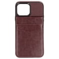 thumbnail image 5 of Funda para teléfono tipo billetera Funda protectora para teléfono multifuncional con soporte de hebilla magnética para iPhone 13 Pro Marrón, 5 of 5