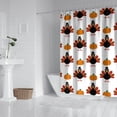 thumbnail image 2 of Happy Thanksgiving Turkey Fall Pumpkin Shower Curtain 72"x72" ,Bathroom Decorative Shower Curtains Set with 12 Hooks,Modern Waterproof Washable Shower Curtain, 2 of 6