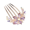 thumbnail image 2 of Blekii Peigne à Insertions Florales Pince à Cheveux - Forme de Disque, Accessoire pour Coiffure, 2 of 6