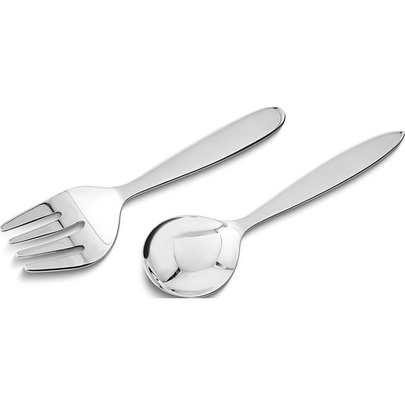 Sterling Silver Baby Spoon And Fork Set (5 X 3) Made In India gl4926