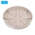thumbnail image 3 of Unique Bargains Plant Pot Saucers 6 Inch, 3 Pack Plastic Round Plant Pot Flower Drip Tray, White, 3 of 6