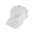thumbnail image 1 of Top Headwear Bling Rhinestone Studded Cotton Baseball Cap - White/AB, 1 of 1