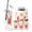 Color 1, variant on Bathroom Accessory Set 6 Piece Blue Watercolor Oyster Shells Soft Blue Stripe Coastal Trash can, Toothbrush Holder, Toothbrush Cup, Soap Dispenser, Soap Dish, Toilet Brush Holder