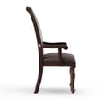 thumbnail image 4 of Furniture of America Paxton Padded Dining Arm Chairs - Set of 2, Brown, 4 of 11