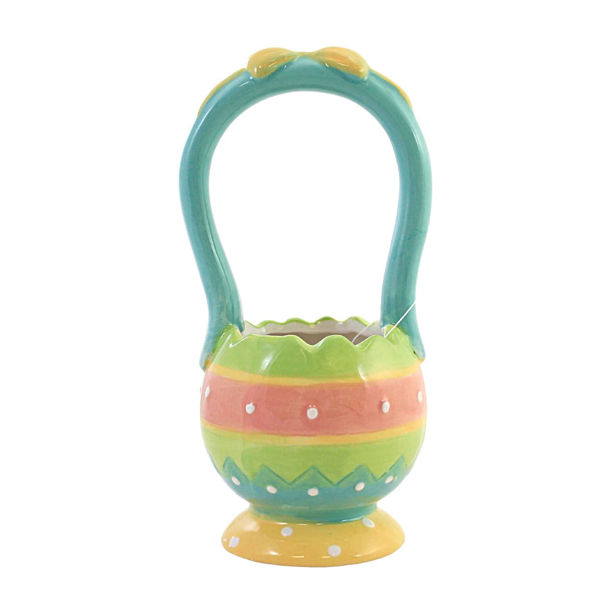 Johanna Parker 6.75In Dottie Baskets, Dolomite, Easter Polka Dots Spring A5074