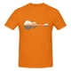 thumbnail image 3 of Camiseta de manga corta 100 % algodón para hombre con diseño de guitarra natural, 3 of 5