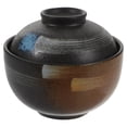 thumbnail image 4 of 1pc Soup Bowl with Lid Ceramic Stewing Pot Household Exquisite Soup Bowl, 4 of 9