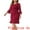 Burgundy, variant on DARING DIVA Plus Size V Neck Ruffle Hem Lace Cocktail Dress 1X Black