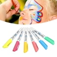 thumbnail image 1 of Body Paint Pen,  Marker Safe Temporary Bright Colors 6x0.5ml  for Festival, 1 of 7