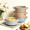 thumbnail image 6 of ALOFMO 28 oz Ceramic Soup Bowl with Handle ,French Onion Soup Bowls Set of 4, Ceramic Bowls Set, Oven Safe, Microwave Dishwasher Safe, 6 of 9