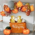 thumbnail image 3 of Thanksgiving Foil Balloon Set, 10PCS Fall Autumn Pumpkin Maple Leaf Acorn Squirrel Balloons, Reusable Cute Party Decoration for Harvest, Birthday, Baby Shower, Indoor Outdoor Décor, 3 of 7