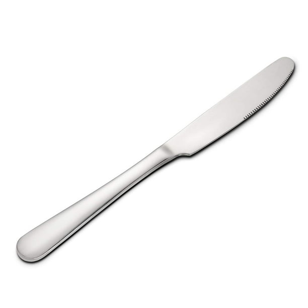 Cuchillos de mesa Hiware Good de acero inoxidable, 23 cm, 12 unidades