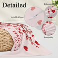 thumbnail image 2 of Mother's Day Pillow Covers, Linen Long Throw Pillow Case, Romance Love Tree Branches Pink Holiday Pillow Protector Decorative Cushion Cover for Living Room/Bedroom 12" x 20", 2 of 8