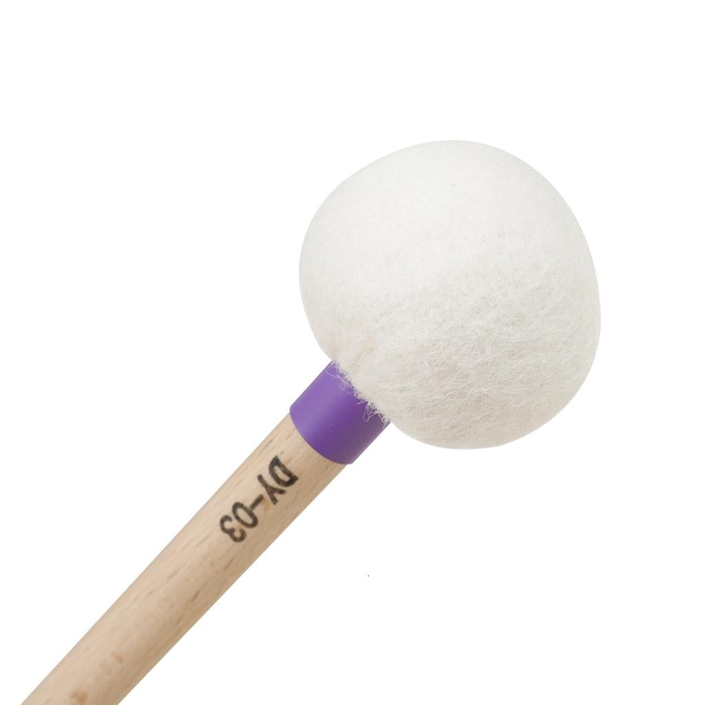 Yihuala 1 Pair Timpani Drum Stick Felt Drumstick Hammer Percussion Band Stick Drum Percussion Accessory