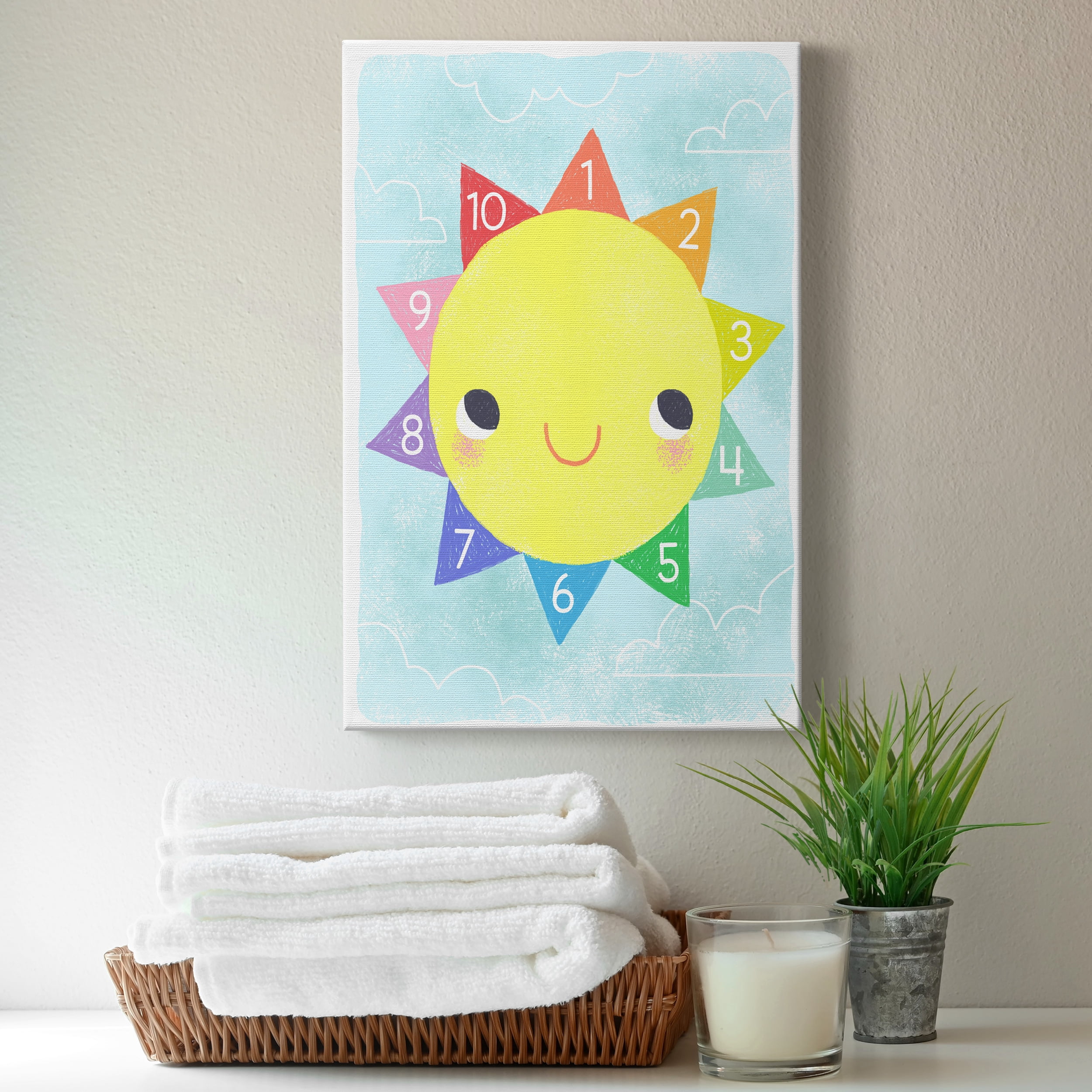 Counting Sun Premium Gallery Wrapped Canvas - Ready to Hang - 40 x 60